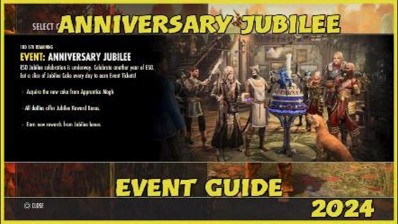 Eso | Anniversary Jubilee Event Guide | 2024