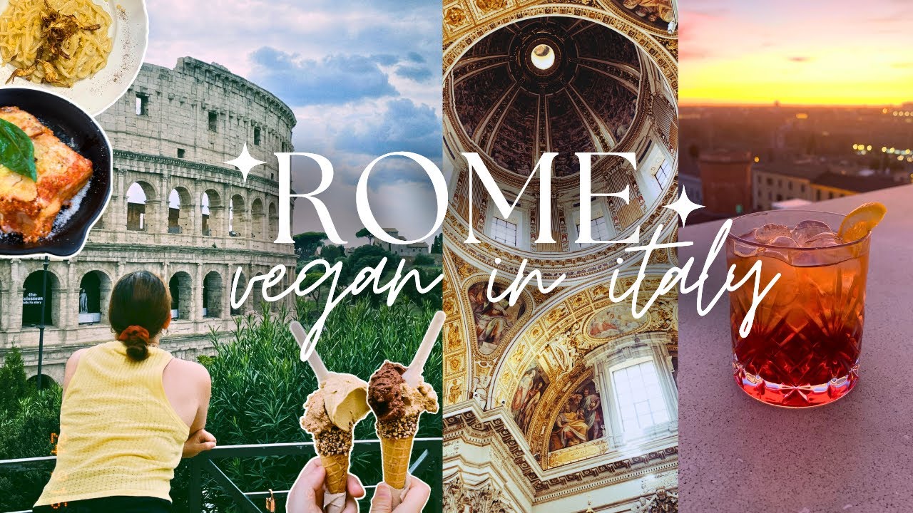 Everything we ate in ROME, Italy 🇮🇹 vegan travel vlog