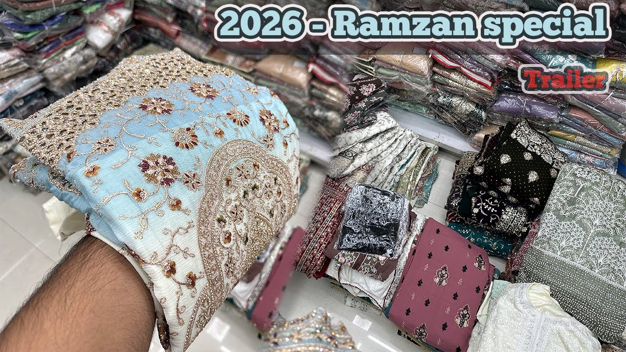 Ramzan 2026 Trailer :~ New Beads Work Suits | | Surat Wholesale Market | Party Wear Suit Wholesaler