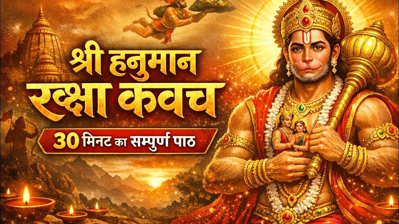  संपूर्ण पाठसंकट  हनुमान जी का कवचहनुमान सुरक्षा मंत्रहनुमान भक्ति पाठहनुमान मंत्र  शक्तिशाली कवच