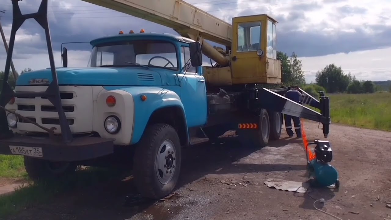 Тест зила, монтируем отлив окна.