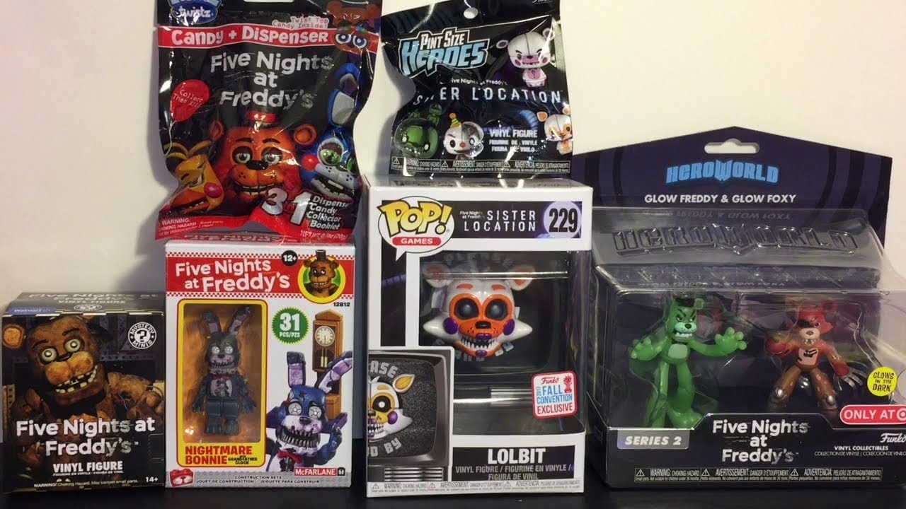 Five Night's At Freddy's LOLBIT Funko Pop McFarlane Buildable HeroWorld Blind Bag  Box Unboxing