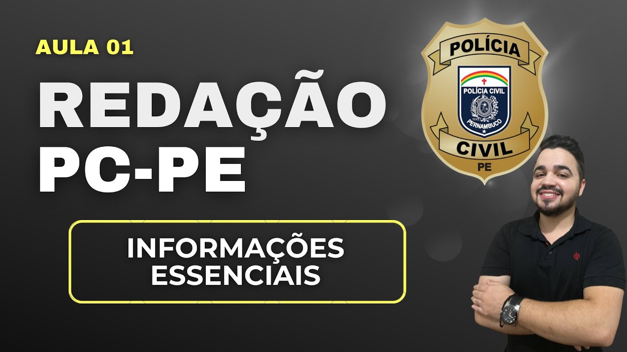 🟢 PCPE (Cebraspe): Saia na frente dos seus concorrentes / Prof. Fagundes - Reda&ccedil;&atilde;o Pontual
