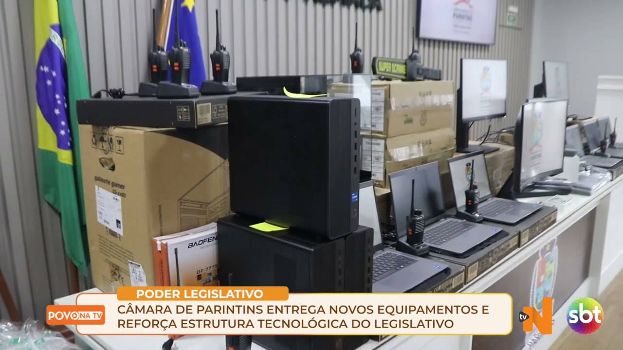 Câmara de Parintins entrega novos equipamentos e reforça estrutura tecnológica do Legislativo