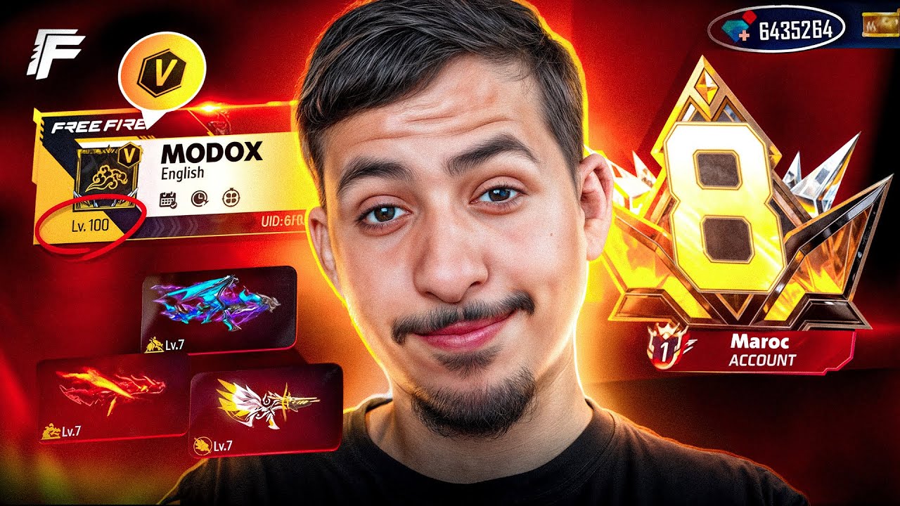 متابع أهداني حساب لفل 100 ‼️ فيه جميع الأسلحة و السكنات الخرافية 🔥😱 حسابي الجديد ؟ ☠️