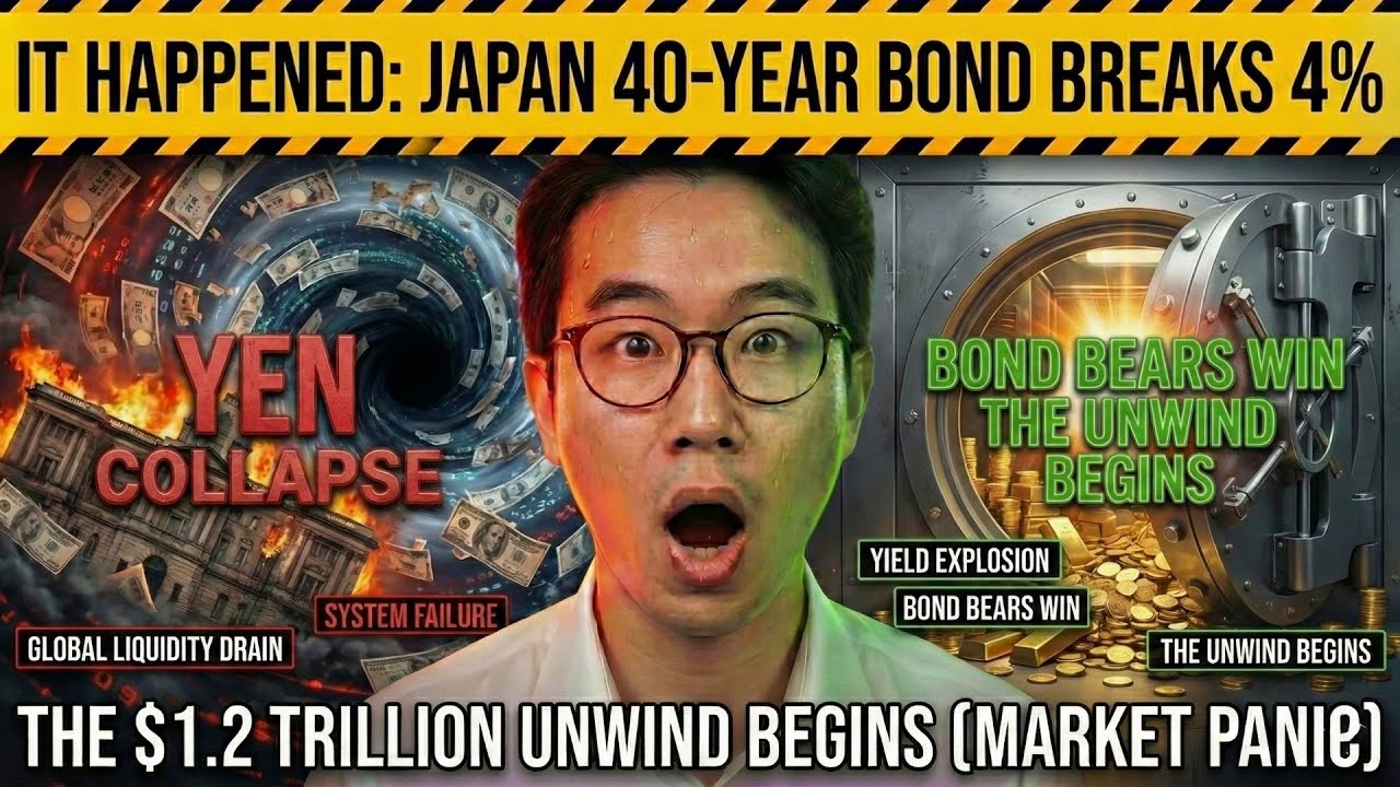 IT HAPPENED: Japan 40-Year Bond Breaks 4% - The $1.2 Trillion Unwind Begins (Market PANIC)