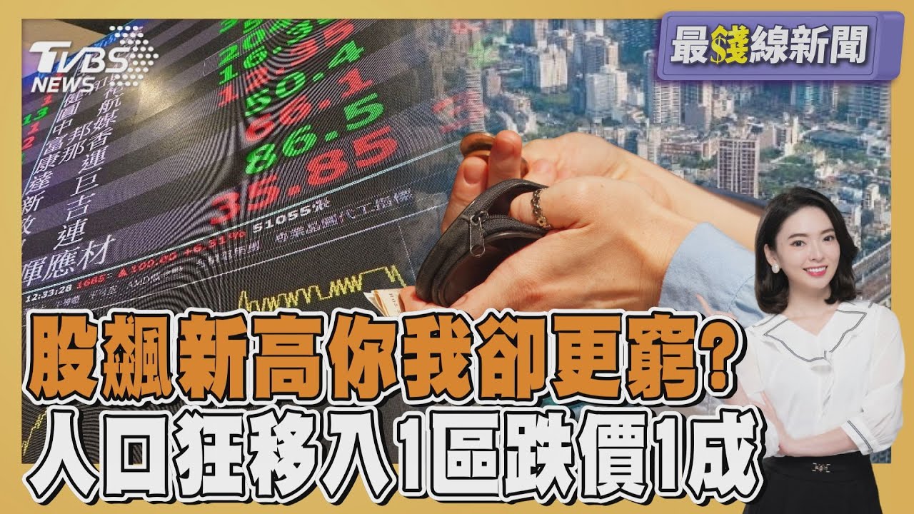 股市飆新高你我卻變窮?揭億萬富翁掠奪真相 人口狂移入10區 卻驚見1區跌價1成 20260119｜主播