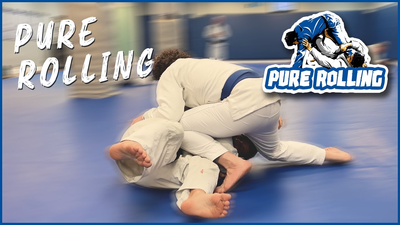 Blue Belt vs 2-Stripe Blue Belt Rolling - Long Form BJJ Rolling