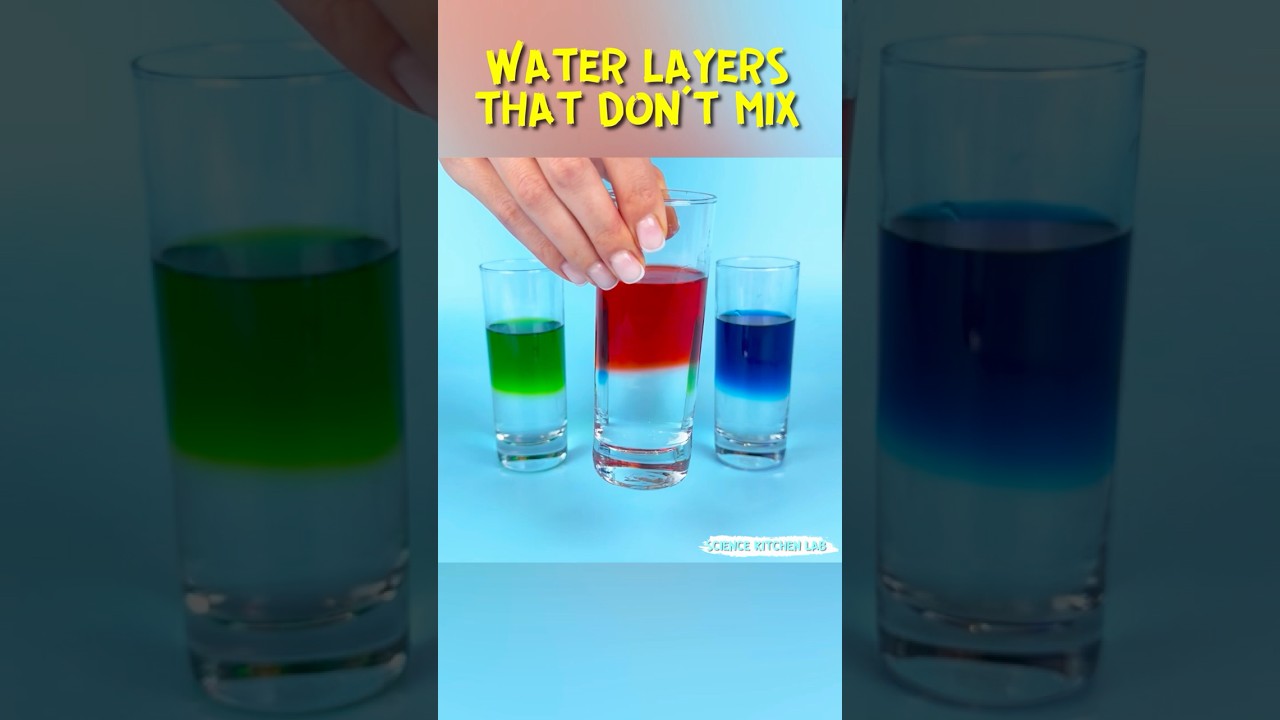 Why Don’t These Waters Mix? Salt Water vs Fresh Water. Easy Density Experiment for Kids 