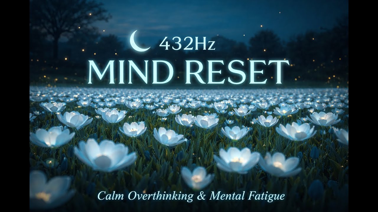 432Hz Mind Reset • Calm Overthinking & Mental Fatigue