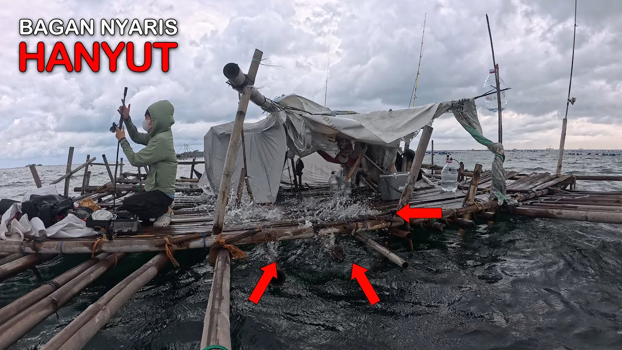 NYARIS HANYUT 😱 Mancing Ikan Di Bagan Kamal Jakarta Utara || Mancing Gaes