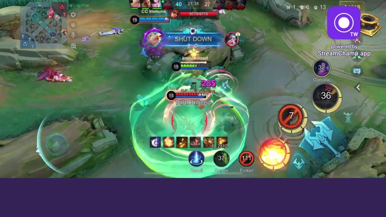 Broadcast powered by StreamChamp