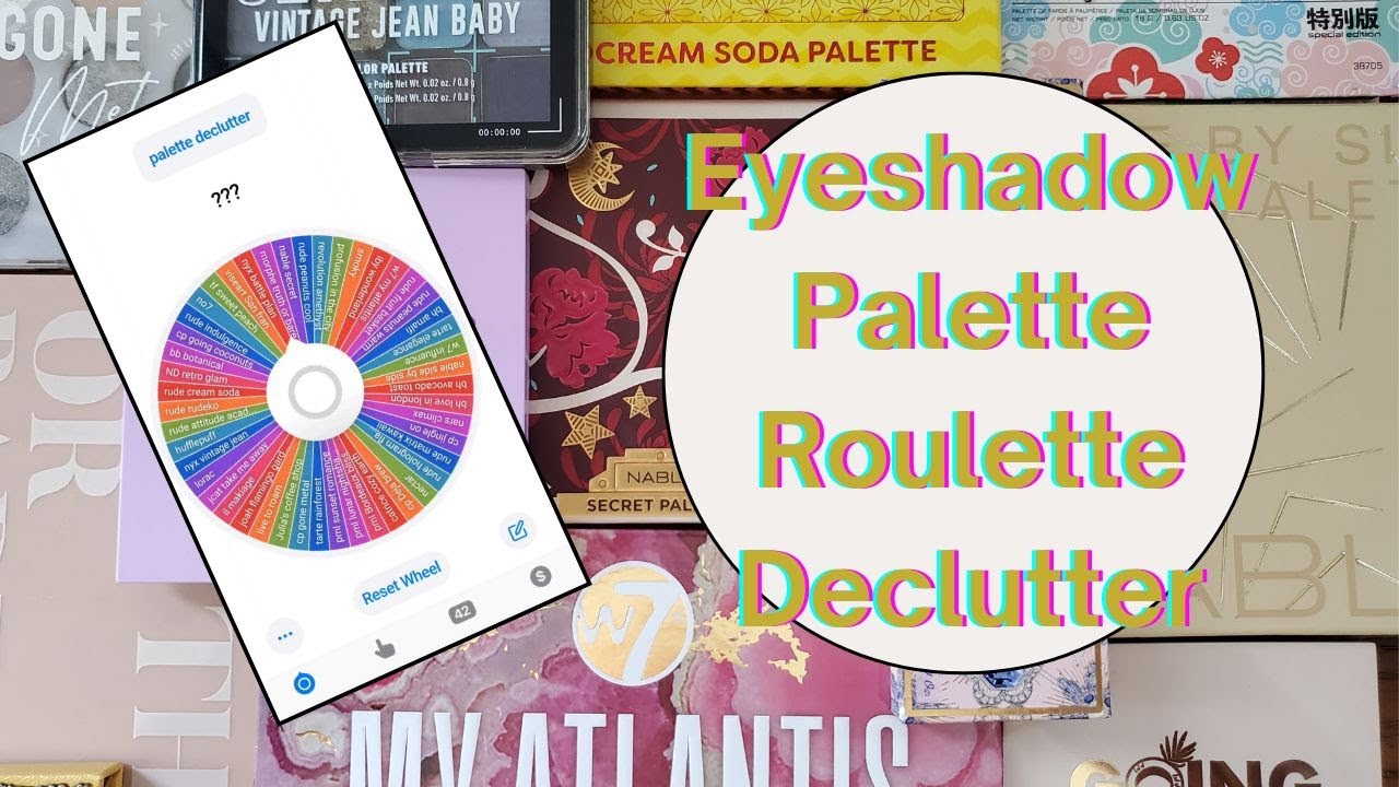 Eyeshadow Palette Declutter Roulette Ep 1
