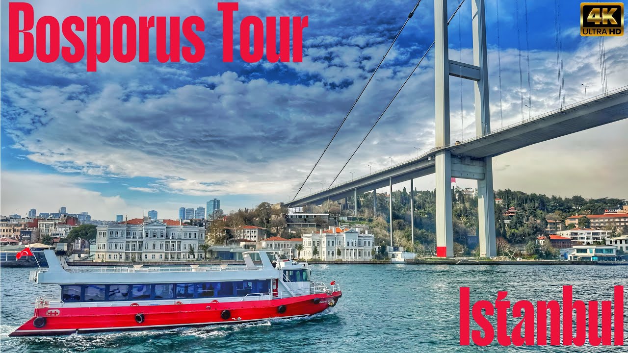🇹🇷Istanbul, Türkiye | Bosphorus Tour 1 | Walking in turkey| Walking |4k Ultra HD/60fps