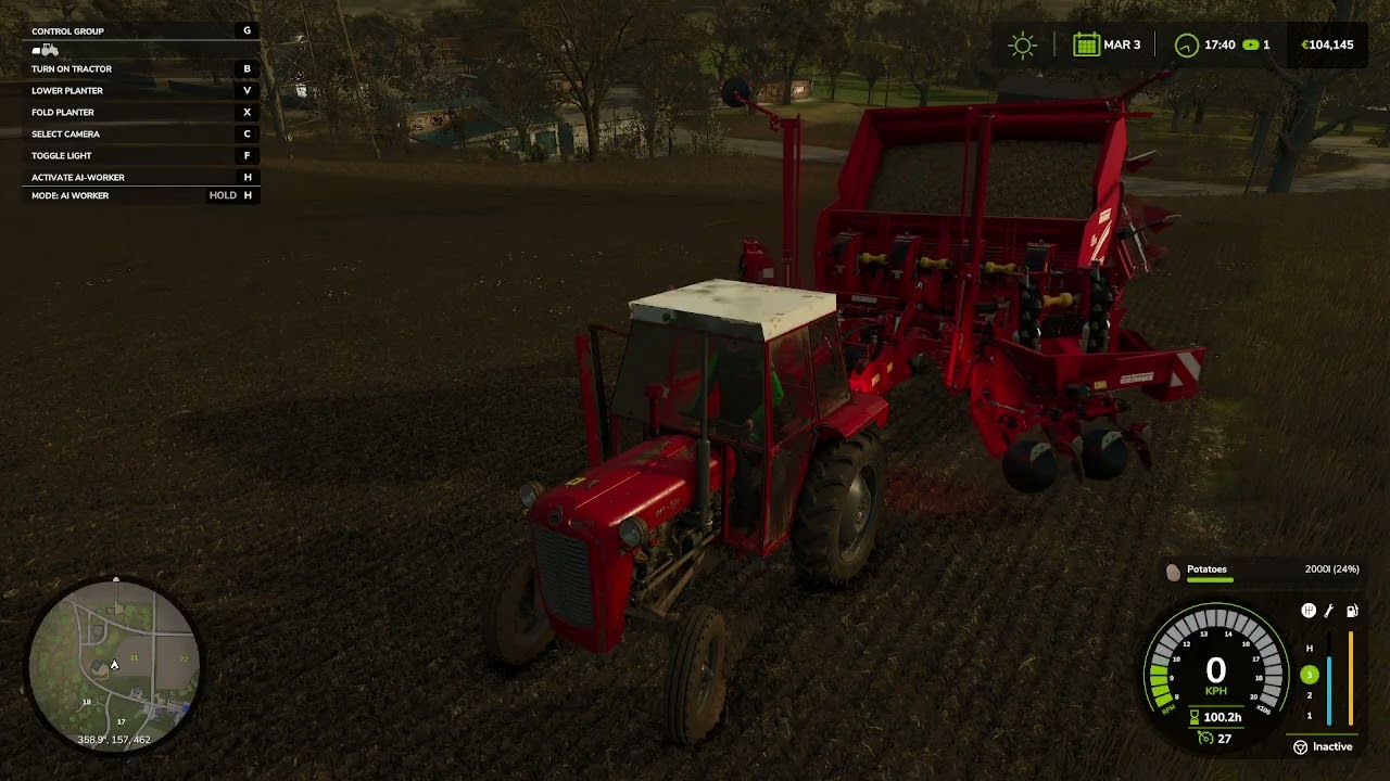 FARMING SIMULATOR 25 ljetna maracka setva krumpira sa IMT 539 DELUXE