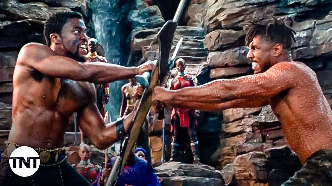 T'Challa vs. Killmonger in Ritual Combat [CLIP] | Black Panther | TNT