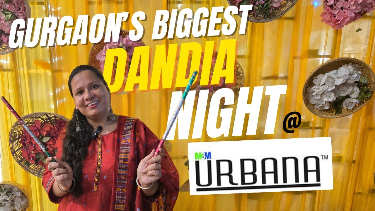 Biggest Dandiya Night in Gurugram! | M3M Urbana 2025 Full Vlog | Ghumakar Punjaban
