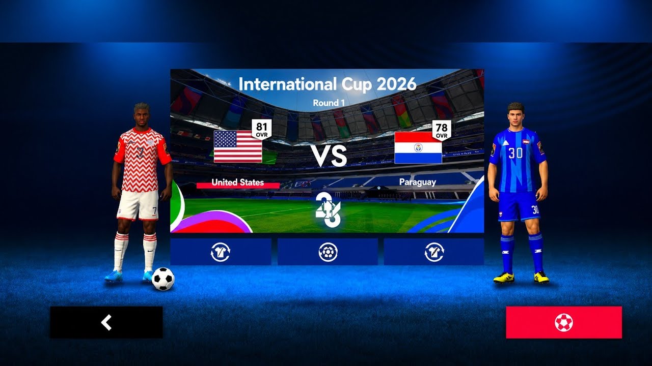 USA VS PAR ! INTERNATIONAL CUP 2026  & English Super Cup - Football League 26