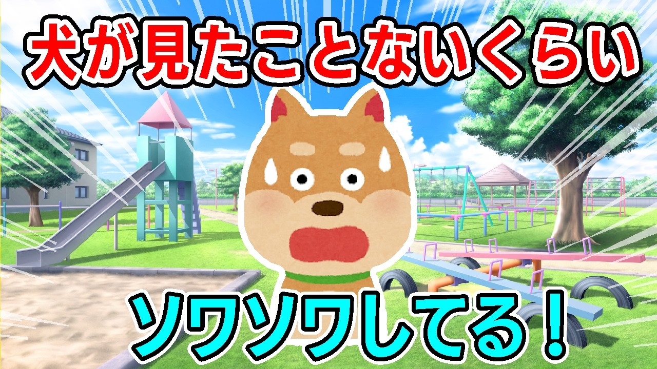 散歩中、犬が見たことないくらいソワソワしだした！犬の視線の先を見てみると⋯