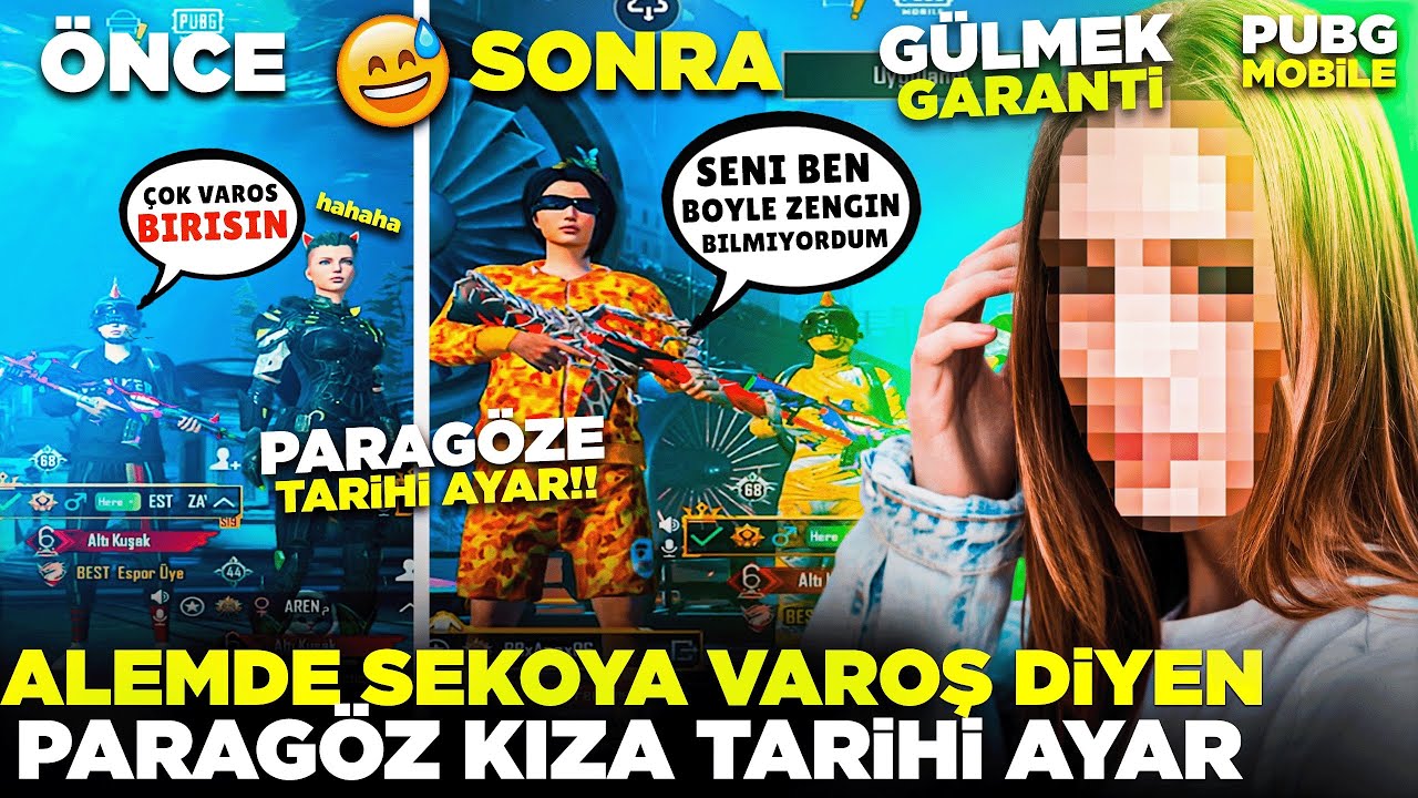 YAYINDA ALEMDE SEKOYA VAROŞ DİYEN PARA AVCISI KIZI TR NO1 HESAPLA TROLLEDİM‼️ŞOK OLDU 😨| PUBG MOBİLE