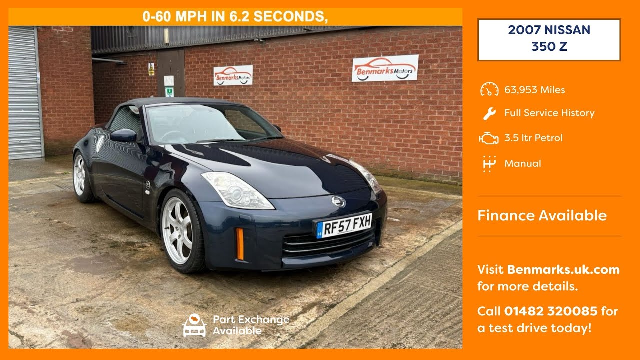 2007 Nissan 350Z GT Convertible | 3.5 V6 Manual | Low Miles | Superb History