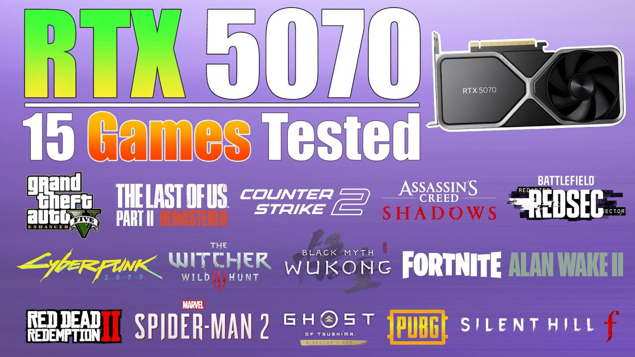 GeForce RTX 5070 : Surprisingly Powerful for 1440p! 15 Games Tested