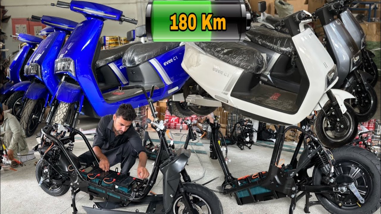 Hybrid scooty 180km on 1 charge || Complete factory process for making charring scooty ||