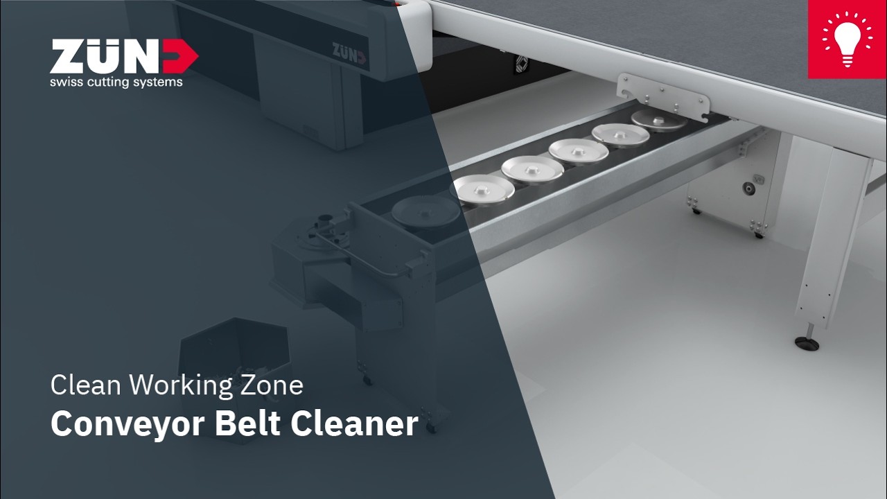 Z&uuml;nd Conveyor Belt Cleaner - A clean work surface