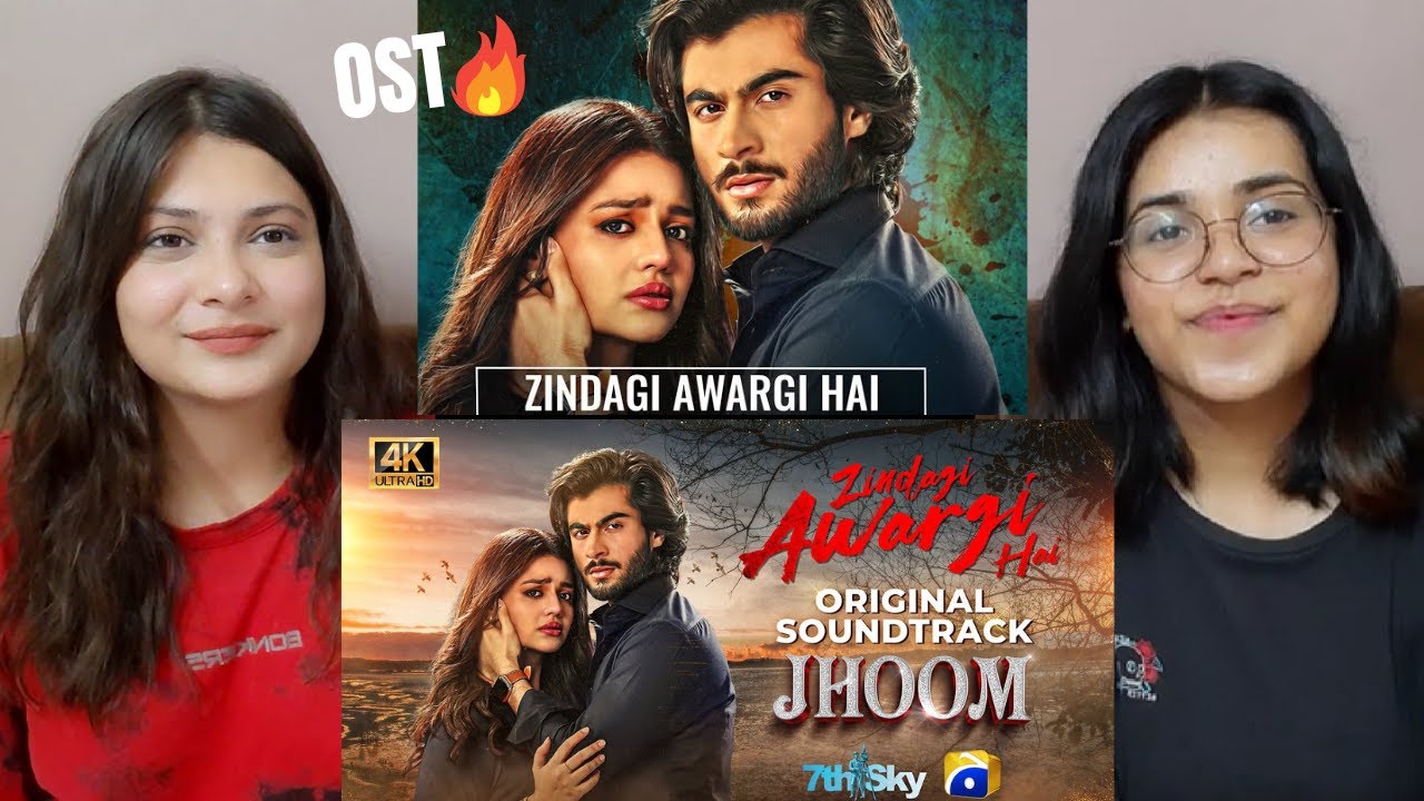 INDIAN REACTION Zindagi Awargi Hai | Jhoom OST | Ft. Zara Noor Abbas, Haroon Kadwani | Wajhi Farooki