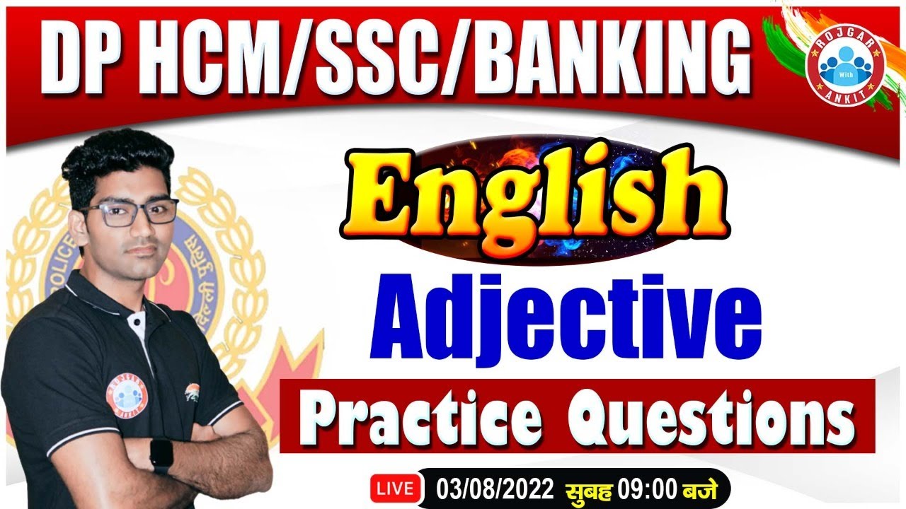 Adjective in English Grammar | DP HCM English | English For SSC Exam | English For Bank Exams
