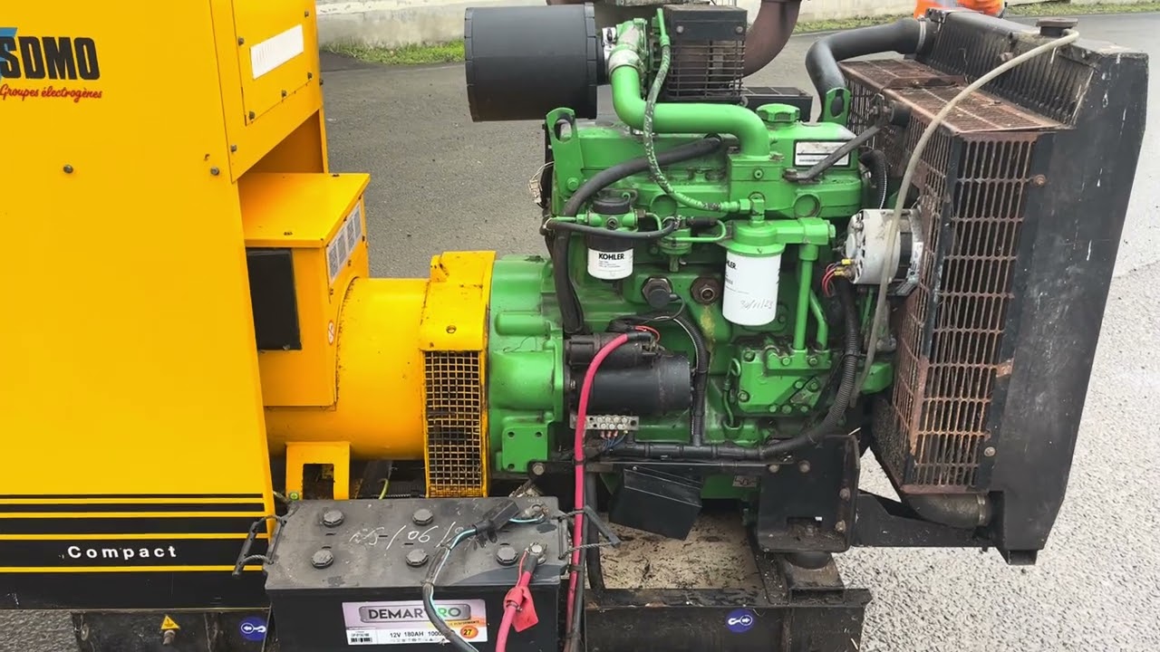 Démarrage d’un groupe électrogène SDMO 60 kVa diesel