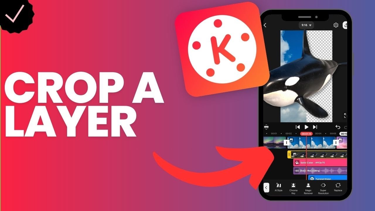 Как обрезать слой в Kinemaster?