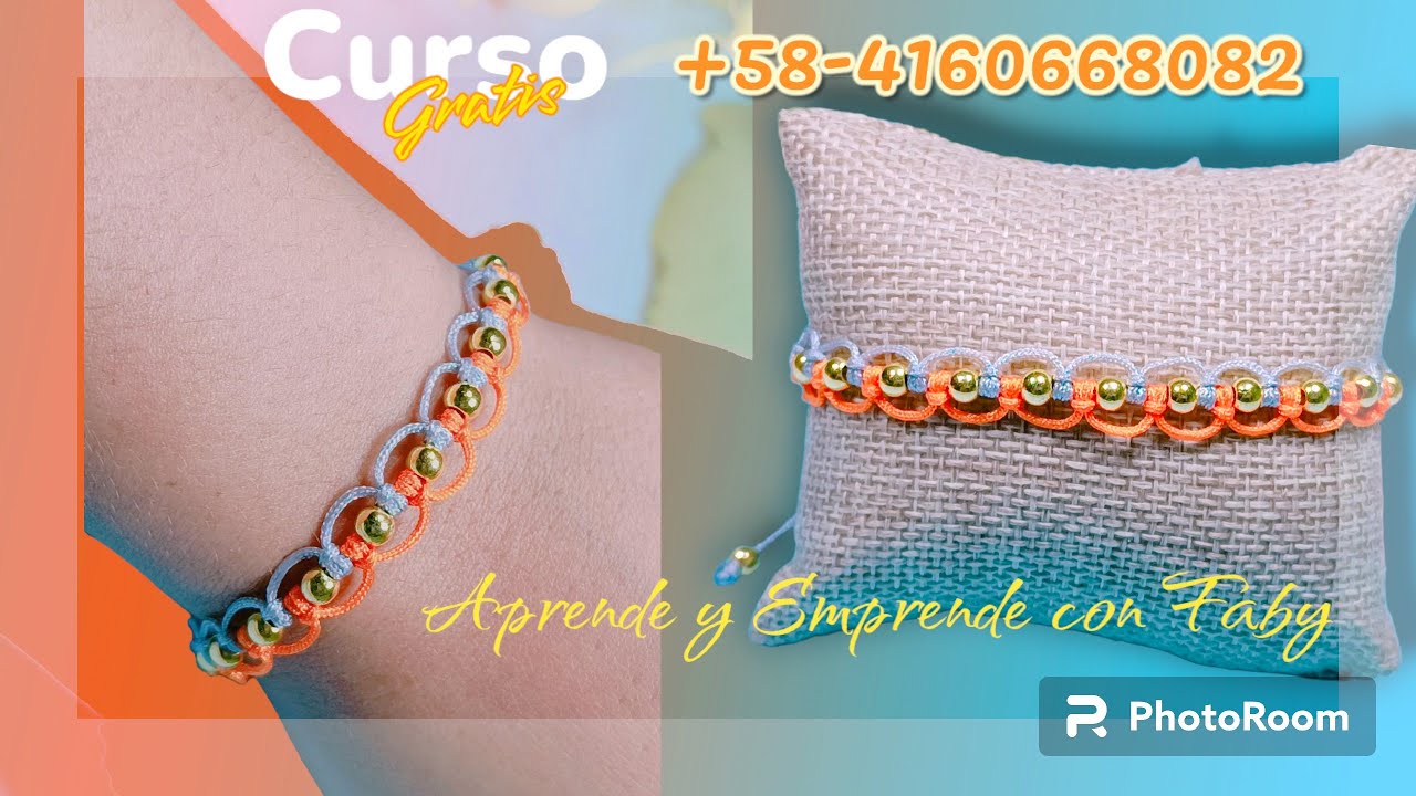 Como hacer pulseras De nudo alondra bi color