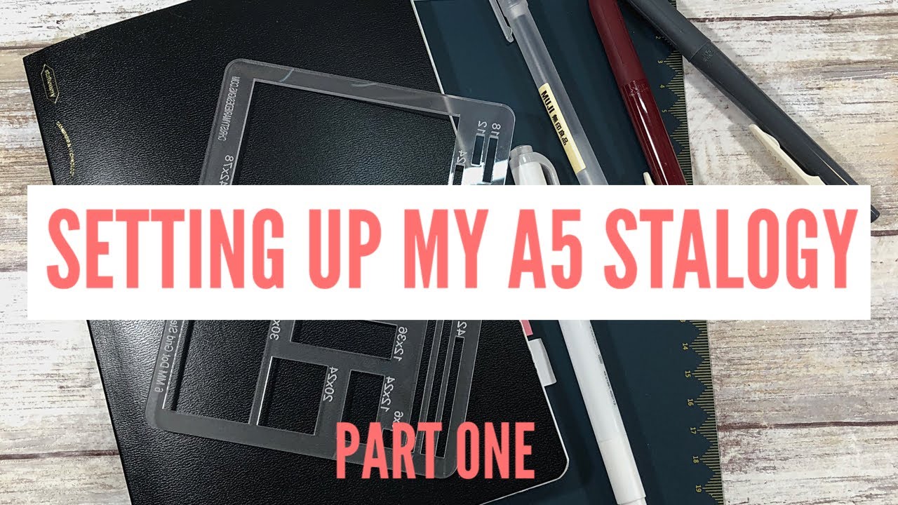 Setting up my A5 Stalogy | Simple Work Planner| October 2020 | Part 1