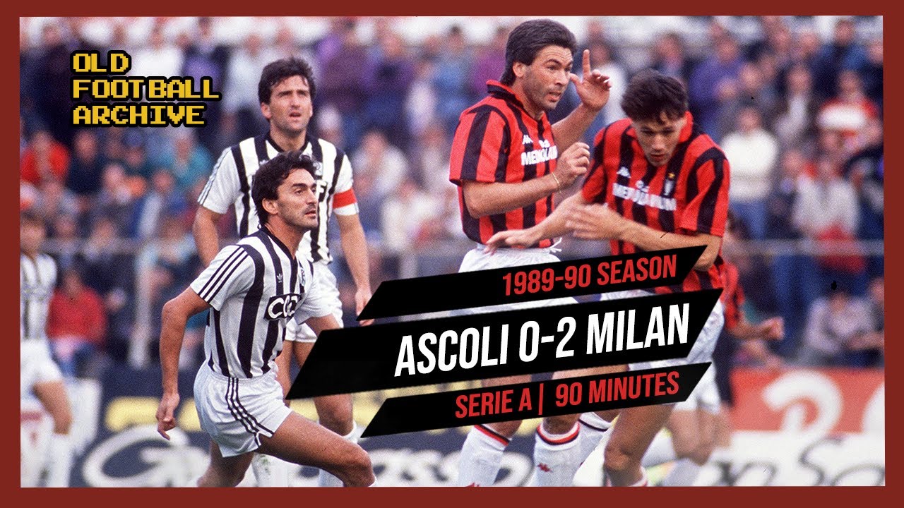 1988-89 Ascoli Milan 0-2 | Serie A 05.02.1989