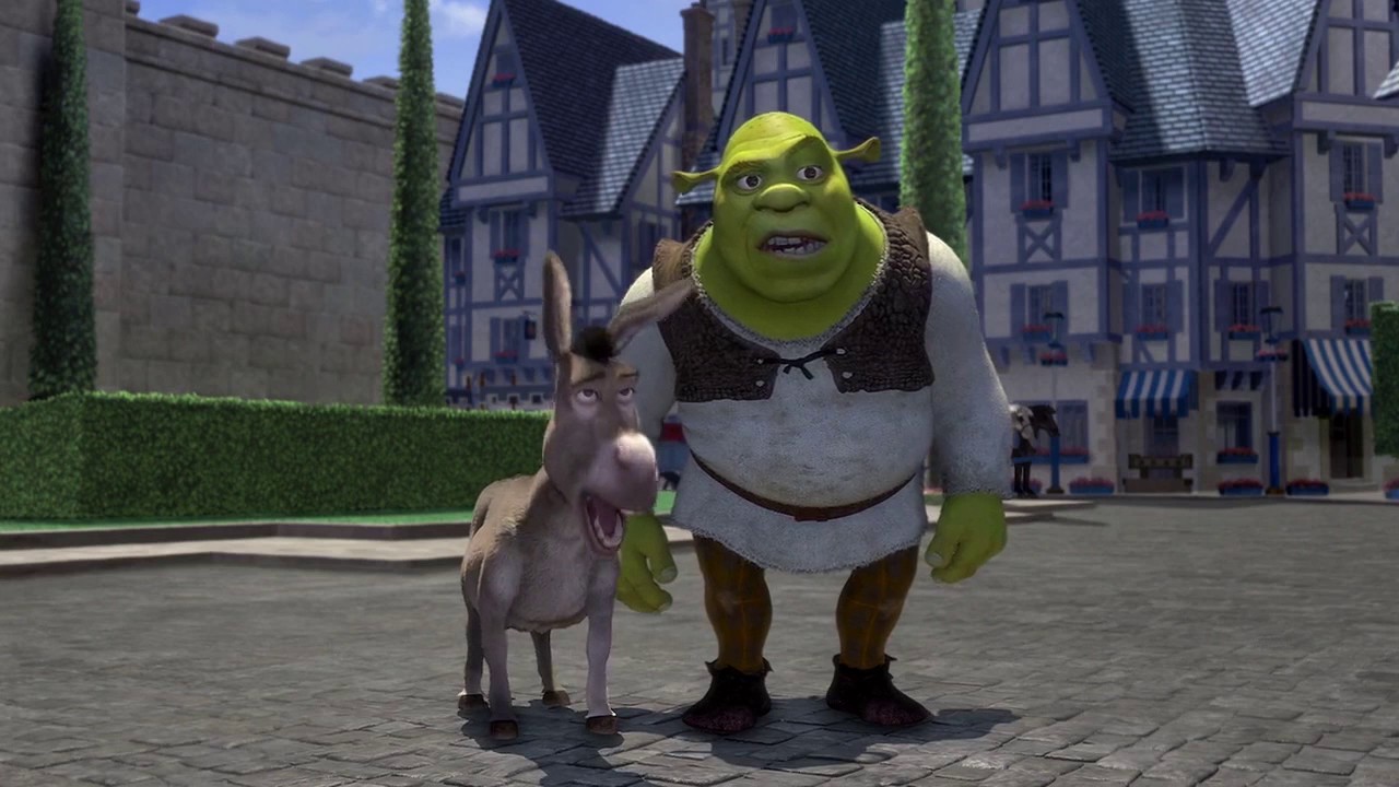Shrek but only the interjections