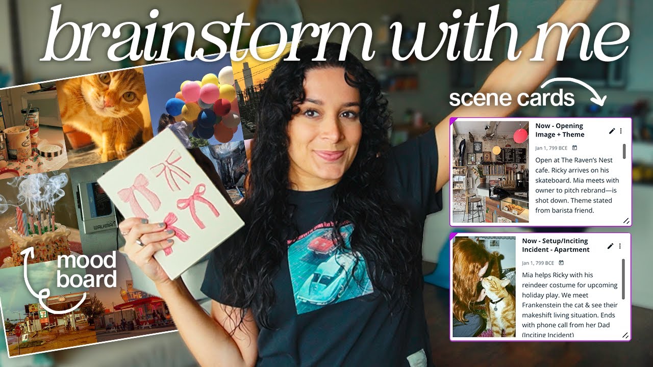 Давайте вместе придумаем новую книгу! 🤫💕 Первый этап: мудборд и карточки с сюжетами с помощью Cam...