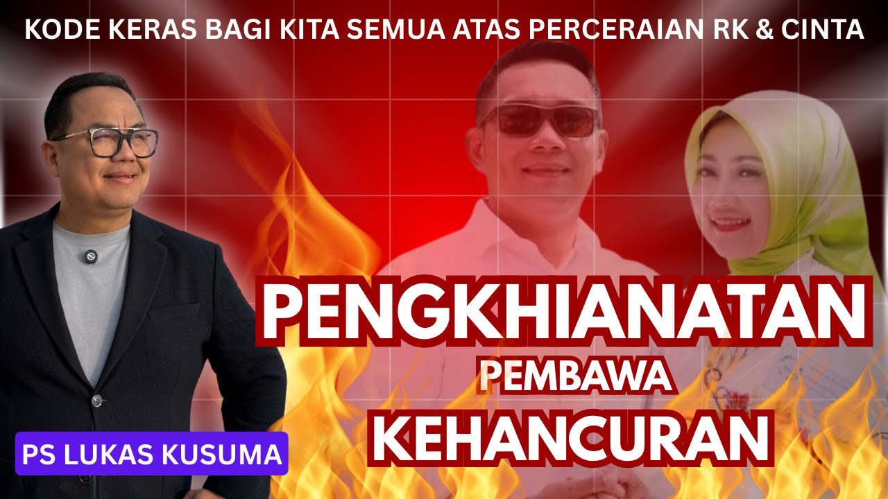 PENGKHIANATAN PEMBAWA KEHANCURAN || Ps Lukas Kusuma || #perceraian #pernikahan #viralvideo