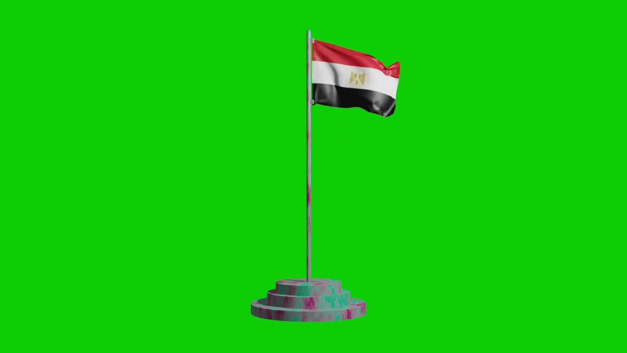 Egypt🇪🇬 green screen flag \\