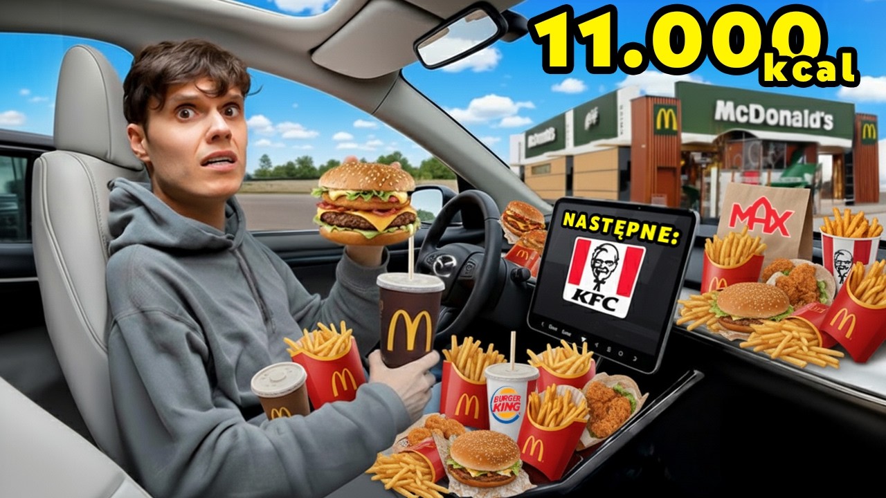 24H JEM w KAŻDYM DRIVE THU (11.000 kcal)