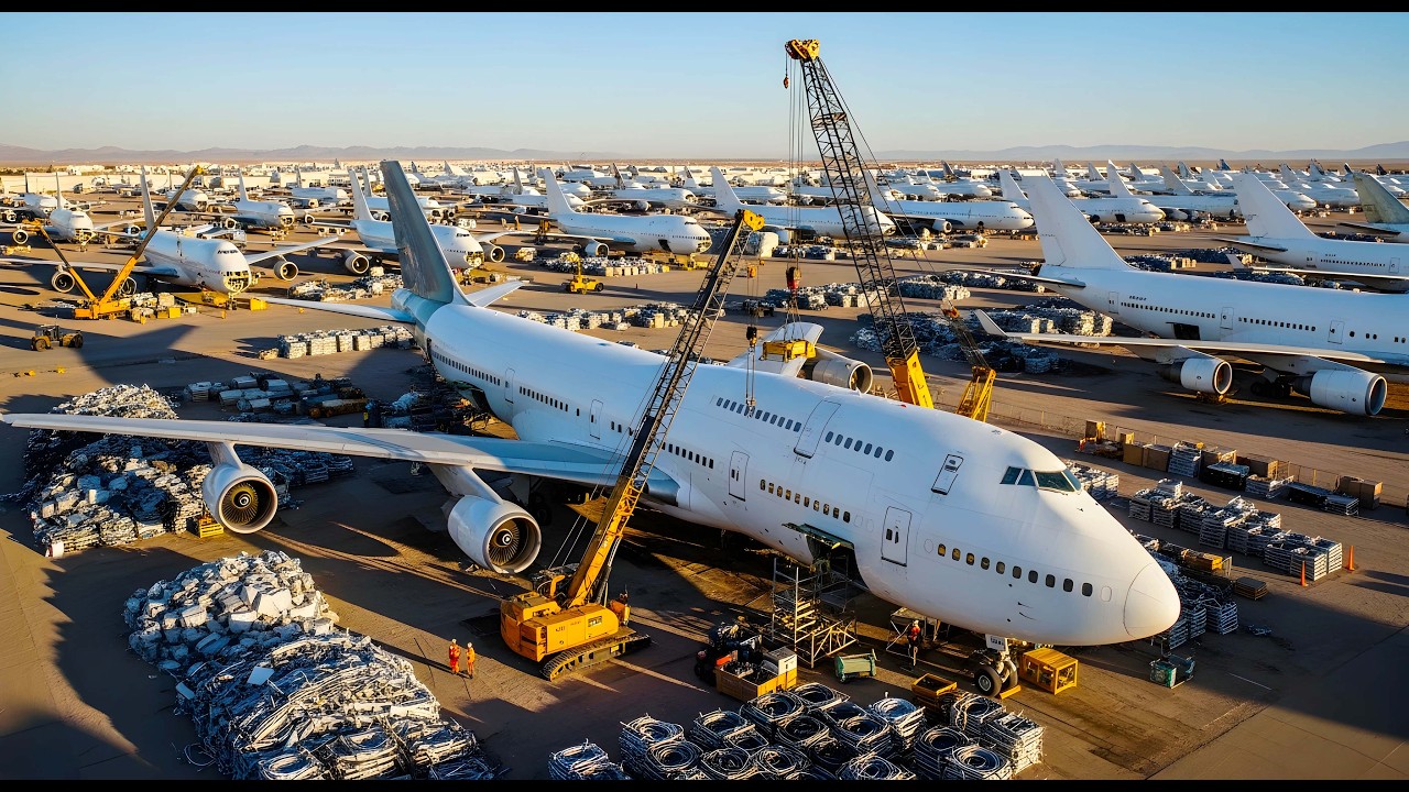 Where Planes Go To Die: The Incredible Process of Scrapping a Boeing 747