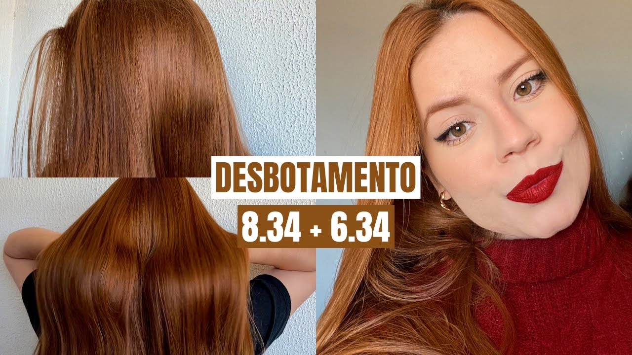DESBOTAMENTO 8.34 + 6.34 CADIVEU 👩🏼‍🦰 | Ruivo Doce de Leite
