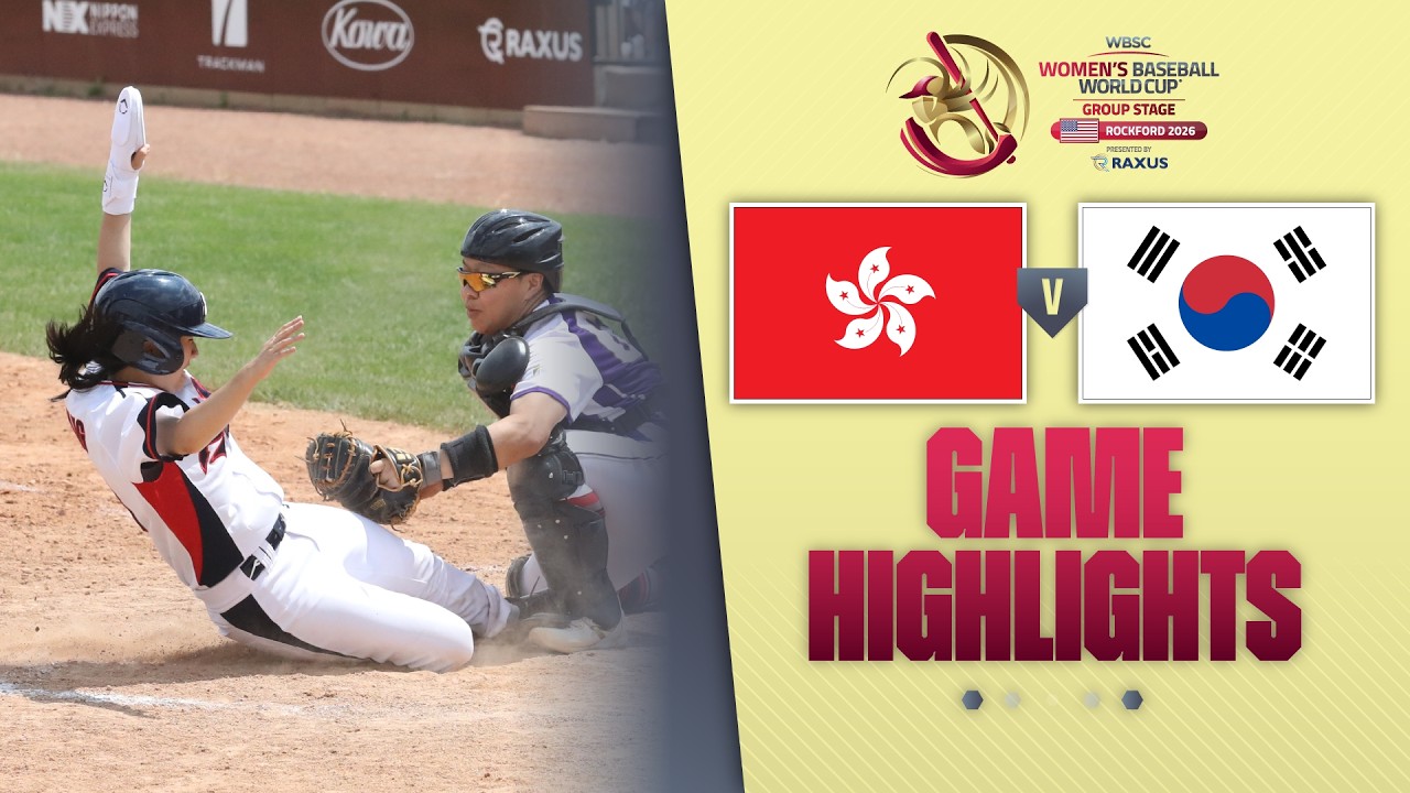 HIGHLIGHTS | Hong Kong, China vs Korea | WBSC Women's Baseball World Cup - Group Stage