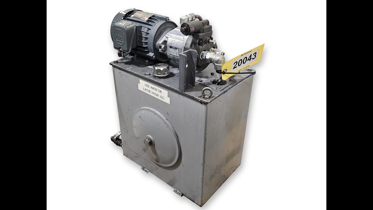 Used Industrial AC Power Unit 1HP Hydraulic Power Pack, 3 phase