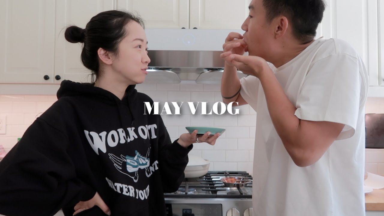 MAY VLOG｜一周的工作生活｜打扫｜520蛋烘糕｜kale chips｜芋儿烧鸡｜