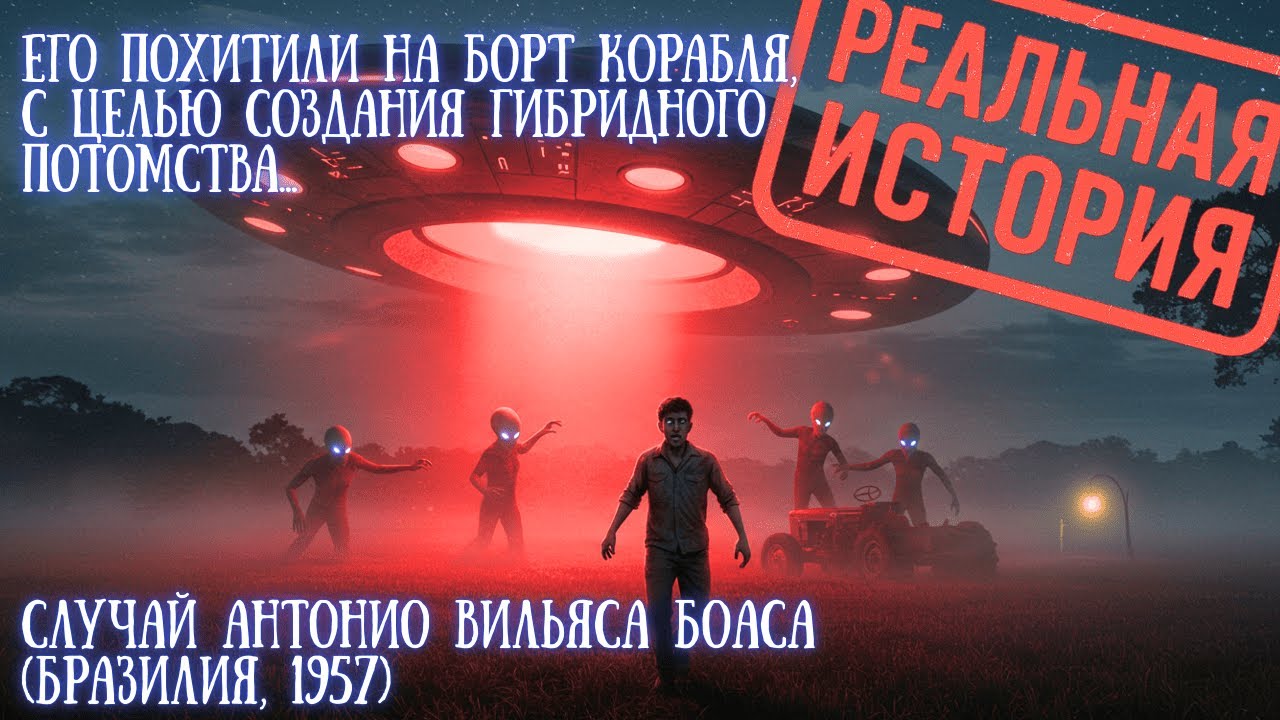 ШОКИРУЮЩАЯ ПРАВДА! Антонио Вильяс Боас Первый Похищенный Пришельцами |Медицинские Доказательства НЛО