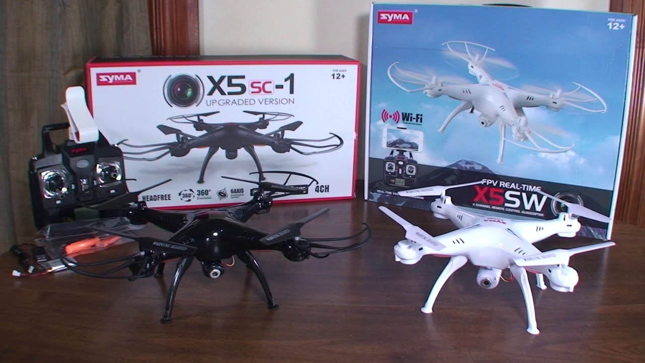 Syma - X5SC-1 и X5SW - Обзор и полёт