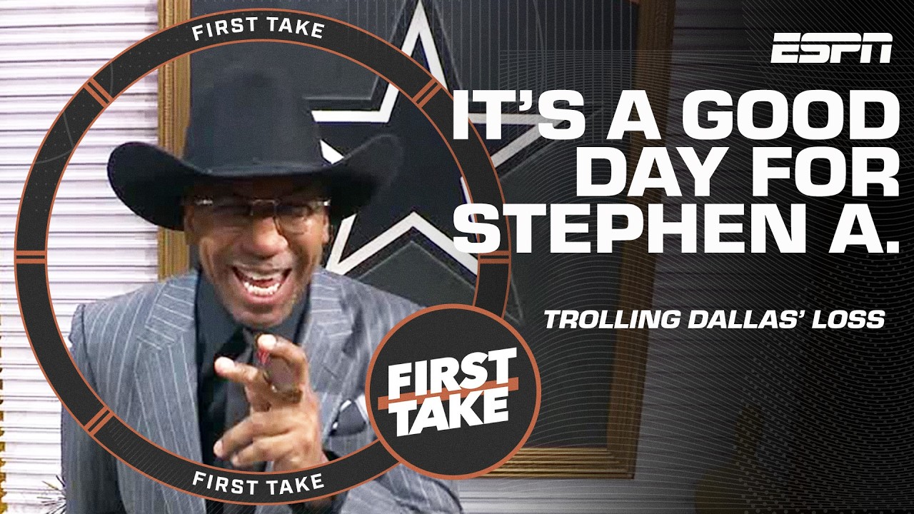 Stephen A. TROLLS Cowboys after loss to Packers 🤠 'Stinkin' up the state of Wisconsin!' | First Take