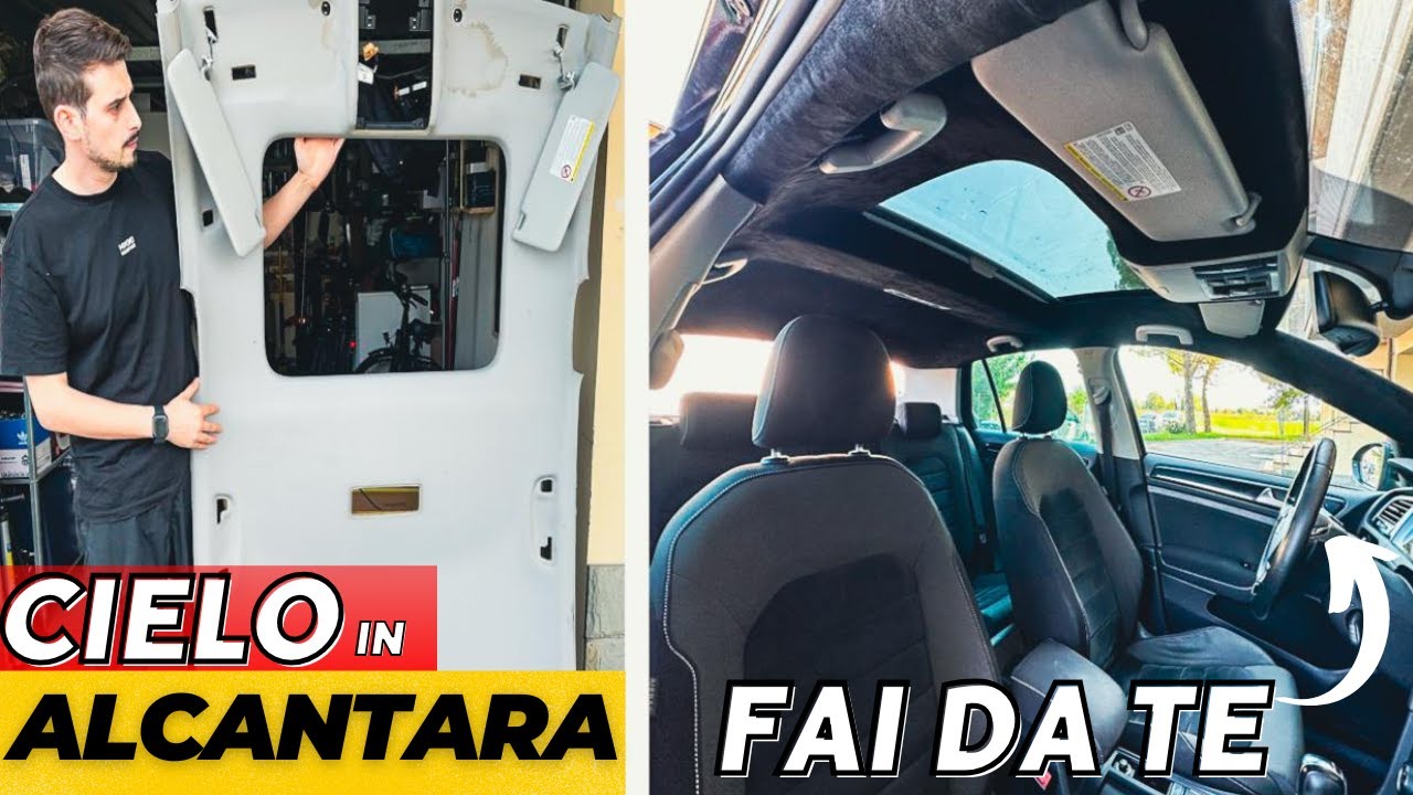 CIELO AUTO IN ALCANTARA [ CON MENO DI 100 EURO ] fai da te