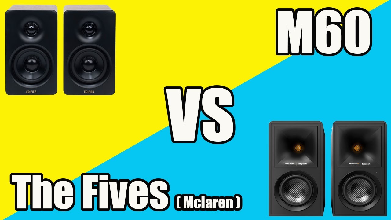 Edifier M60  VS  Klipsch The Fives Mclaren Edition ( Sound Test )